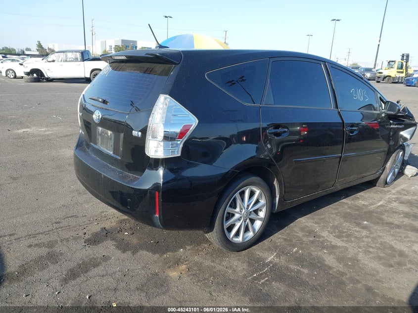 Vin: jtdzn3eu5e3290389, lot: 45740892, toyota prius v five 20144
