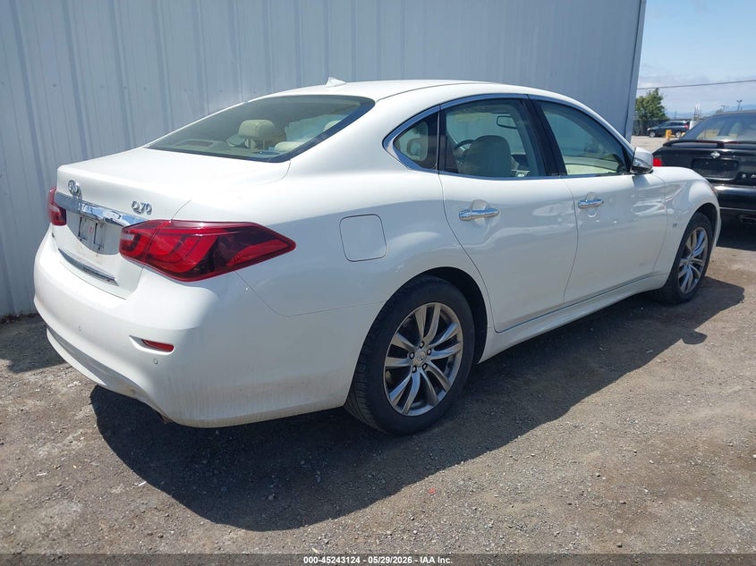 Vin: jn1by1ar9km585275, lot: 45740915, infiniti q70 3.7x luxe 20194