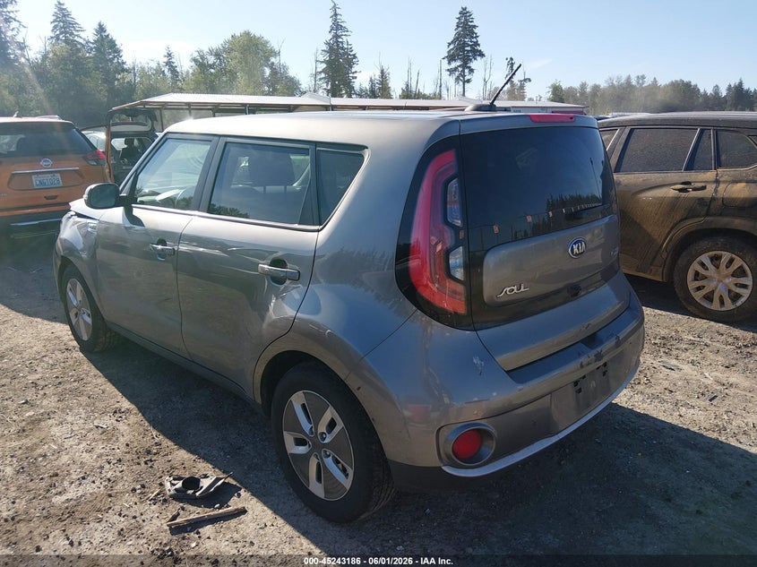 Vin: kndjp3aexj7032362, lot: 45740977, kia soul ev 20183
