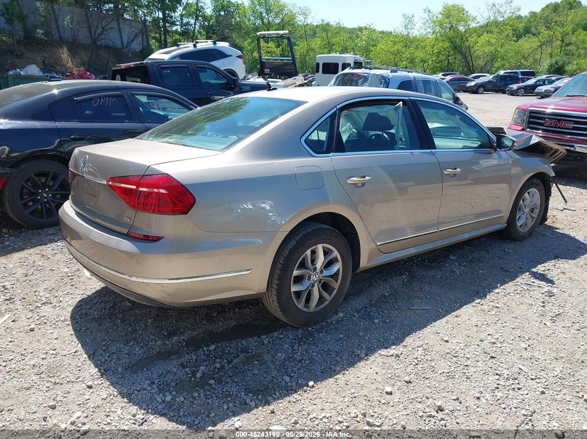 Vin: 1vwas7a34gc026073, lot: 45740981, volkswagen passat 1.8t s 20164