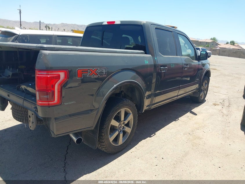 Vin: 1ftew1eg6gfc20413, lot: 45741015, ford f-150 lariat 20164
