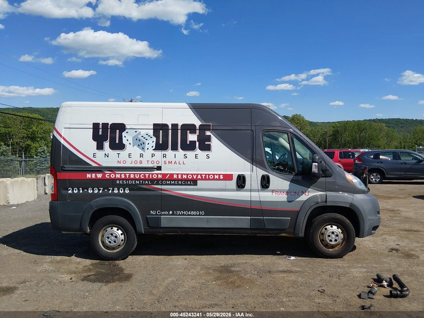 2016 Ram Promaster 2500 High Roof VIN: 3C6TRVCG8GE104303 Lot: 45243241