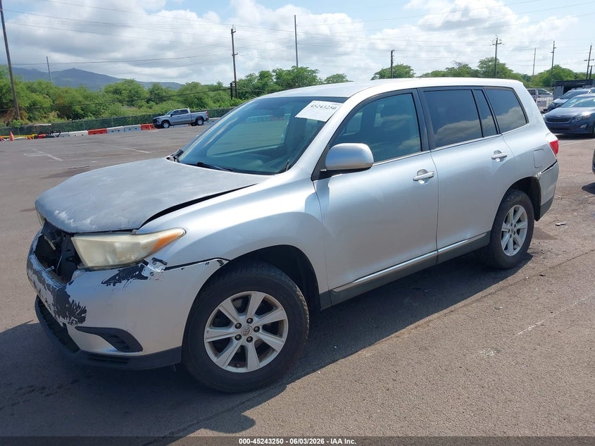 Vin: 5tdza3eh0ds031577, lot: 45741041, toyota highlander base plus 20132