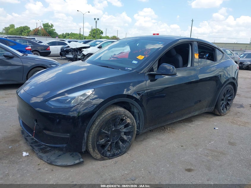 Vin: 7saygdee2pa186100, lot: 45741065, tesla model y awd/long range dual motor all-wheel drive 20232