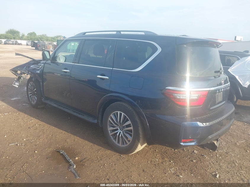 Vin: jn8ay2ba9n9393163, lot: 45741100, nissan armada sl 2wd 20223