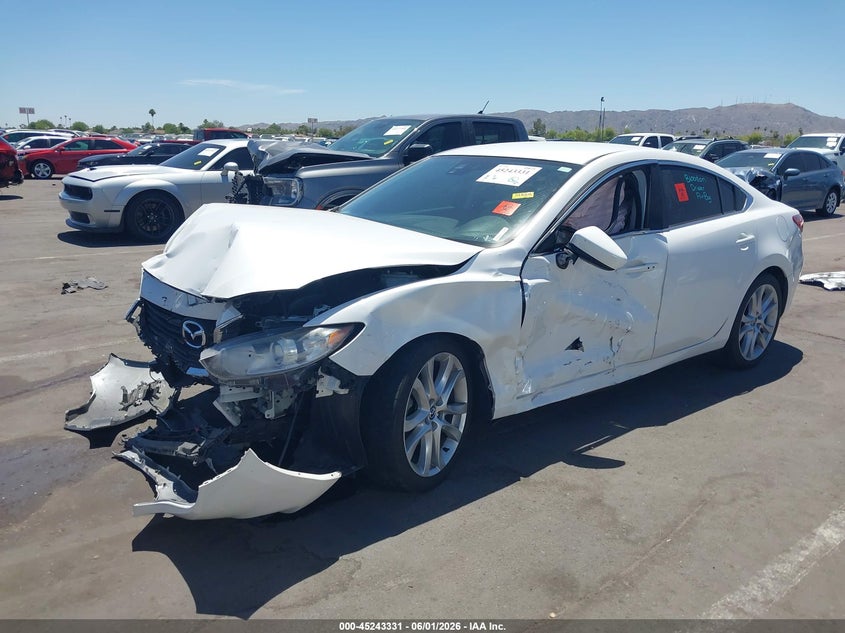 Vin: jm1gj1t55e1109855, lot: 45741122, mazda mazda6 i touring 20142