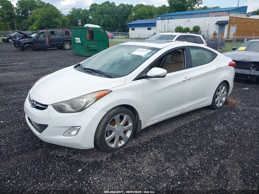 2013 Hyundai Elantra Limited 5NPDH4AE3DH280470 photo 1