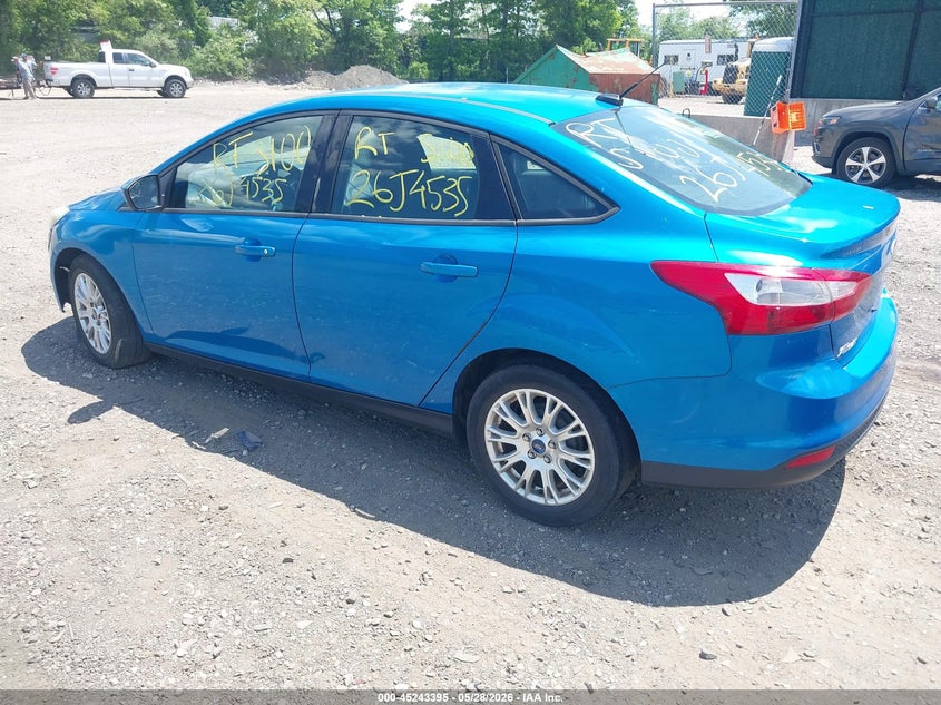 2012 Ford Focus 2.0 Se blue Lot 111045243395 Vin 1FAHP3F28CL405699