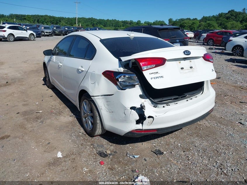 Vin: 3kpfl4a72he143412, lot: 45741230, kia forte s 20173