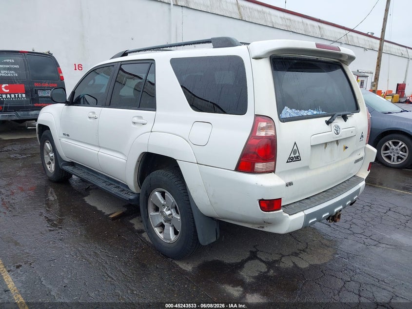 2004 TOYOTA 4RUNNER SPORT UTILITY VEHICLE 4.0L V-6 DOHC, VVT, 245HP
