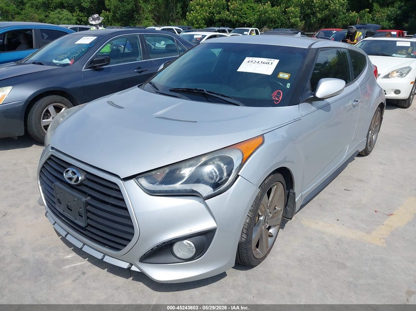2014 Hyundai Veloster, Обычный износ, IAAI, VIN KMHTC6AE9EU200680 — фото 2