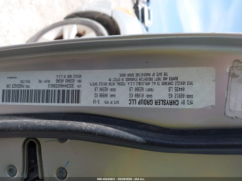 2010 Dodge Caliber Sxt VIN: 1B3CB4HA6AD590616 Lot: 45243631