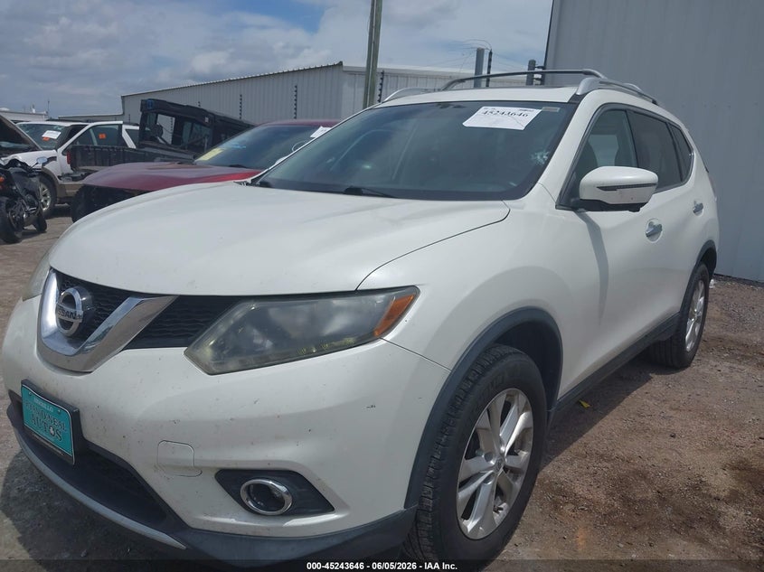 Vin: 5n1at2mv1gc758818, lot: 45741449, nissan rogue sv 20162