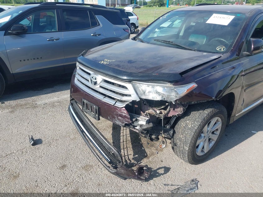 2012 Toyota Highlander 3.5 Se V6 brown Lot 111045243673 Vin 5TDBK3EH8CS133402