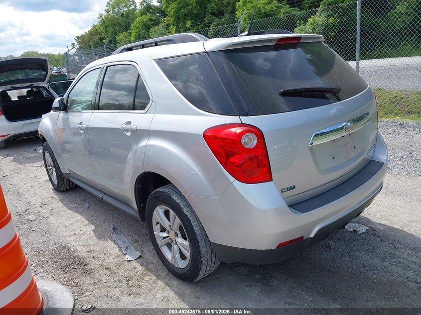 2012 Chevrolet Equinox 2.4 1Lt silver Lot 111045243675 Vin 2GNALDEK8C1146532