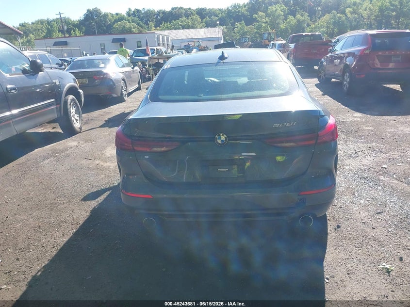 2022 BMW 228 Gran Coupe I Sdrive VIN: WBA53AK08N7L08321 Lot: 45243681