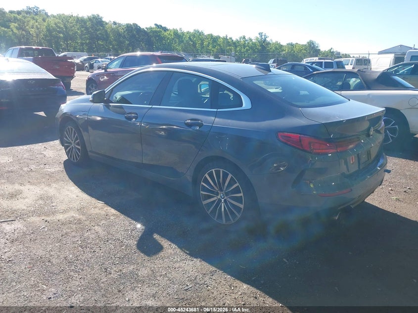 Vin: wba53ak08n7l08321, lot: 45741484, bmw 228 gran coupe i sdrive 20223