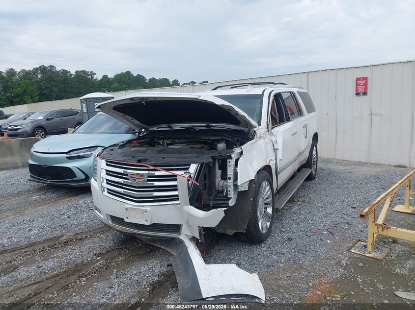 Vin: 1gys4kkj6jr307372, lot: 45741600, cadillac escalade esv platinum 20182