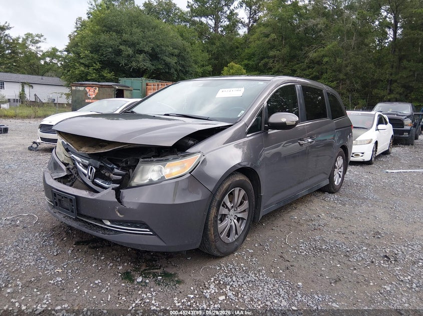 Vin: 5fnrl5h60eb052371, lot: 45741602, honda odyssey ex-l 20142