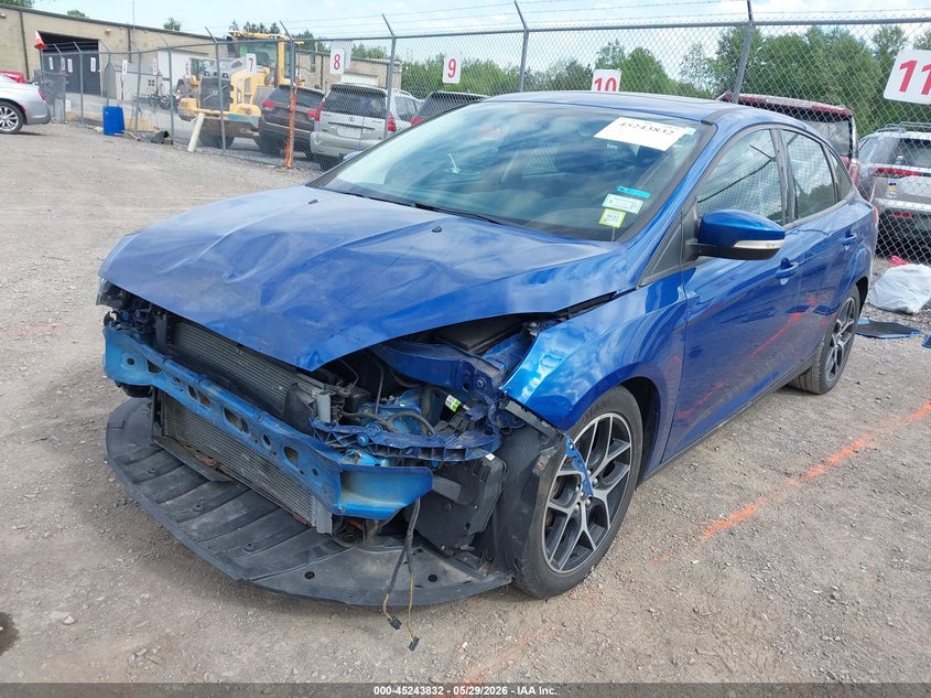 Vin: 1fadp3h24jl242560, lot: 45741635, ford focus sel 20182