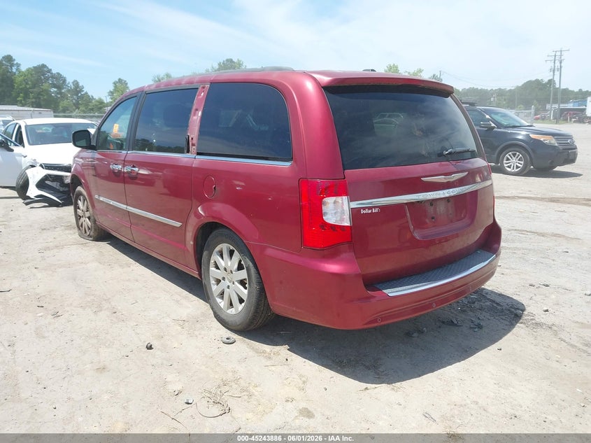 Vin: 2a4rr8dg9br713856, lot: 45741689, chrysler town & country touring-l 20113