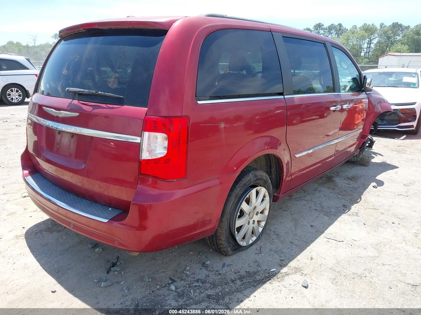 Vin: 2a4rr8dg9br713856, lot: 45741689, chrysler town & country touring-l 20114