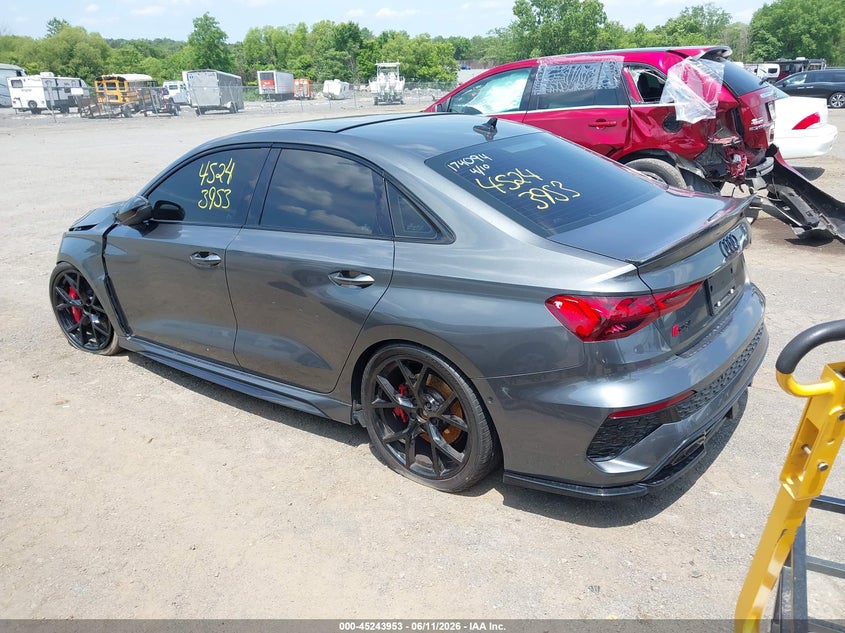 Vin: wuag4dgy6pa901466, lot: 45741756, audi rs 3 tfsi quattro s tronic 20233