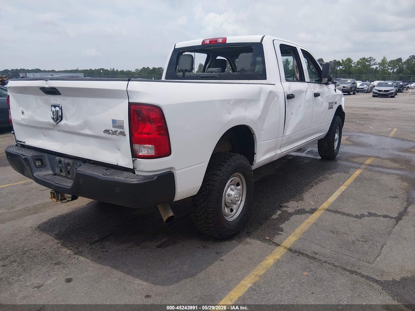 Vin: 3c6ur5cj8hg733887, lot: 45741794, ram 2500 tradesman  4x4 6'4 box 20174