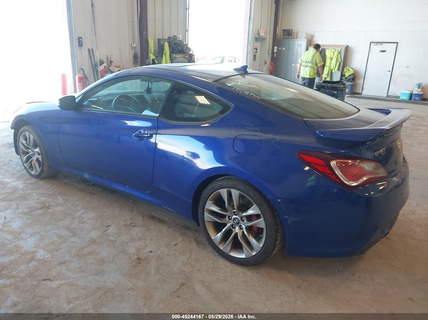 Vin: kmhhu6kj3du085359, lot: 45741970, hyundai genesis 3.8 track 20133