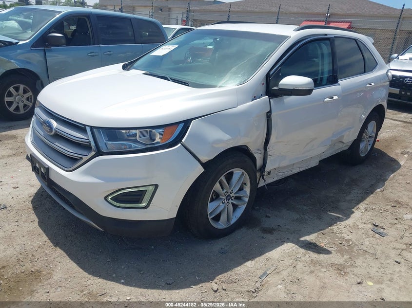 Vin: 2fmtk4j86fbb02523, lot: 45741985, ford edge sel 20152