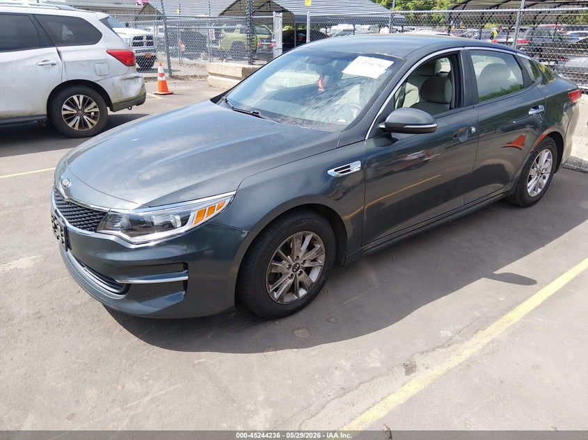 Vin: 5xxgt4l30gg027520, lot: 45742039, kia optima lx 20162