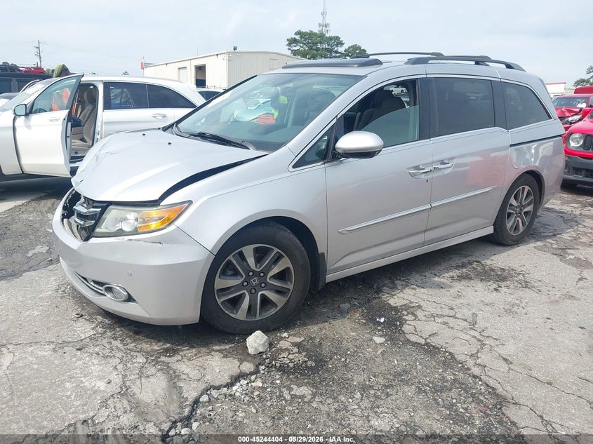 Vin: 5fnrl5h9xeb077370, lot: 45742207, honda odyssey touring/touring elite 20142