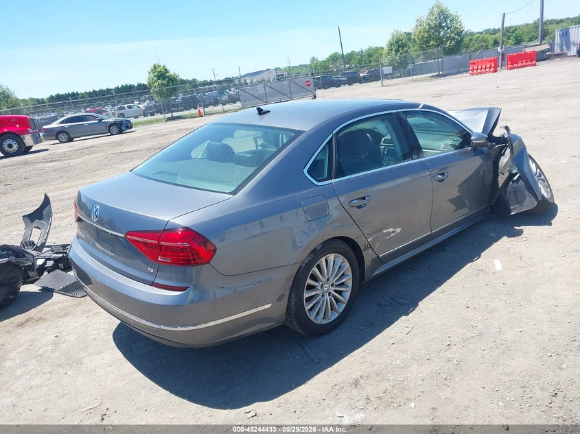 Vin: 1vwbt7a34gc067532, lot: 45742236, volkswagen passat 1.8t se 20164
