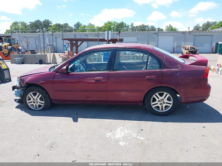 2003 Honda Civic Ex VIN: 2HGES267X3H555569 Lot: 45244448