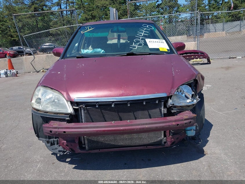 2003 Honda Civic Ex VIN: 2HGES267X3H555569 Lot: 45244448