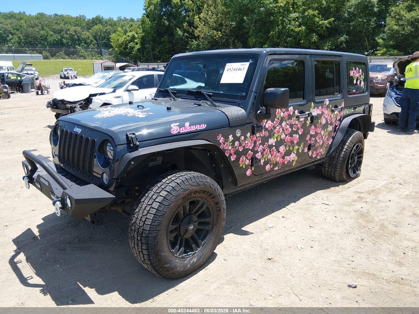 Vin: 1c4bjwdg7gl221605, lot: 45742266, jeep wrangler unlimited sport 20162