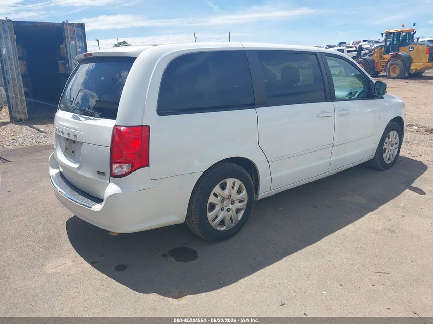 Vin: 2c4rdgbg6hr780599, lot: 45742357, dodge grand caravan se 20174