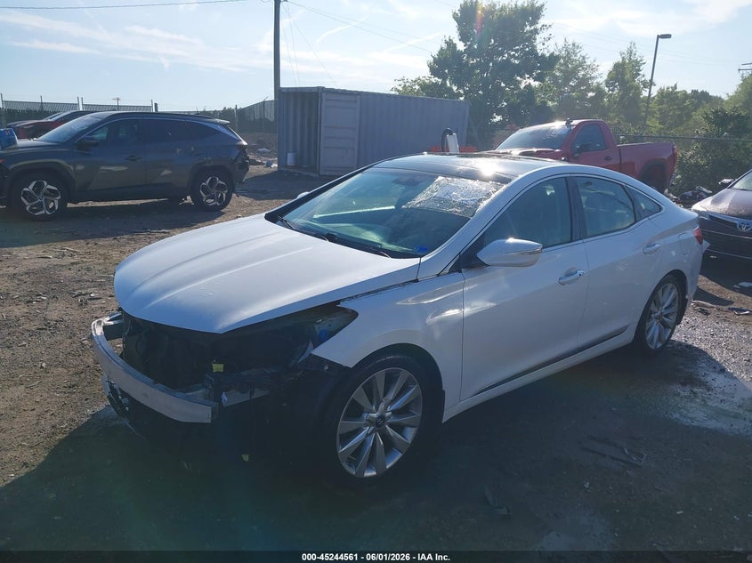 Vin: kmhfh4jg6ea413057, lot: 45742364, hyundai azera limited 20142