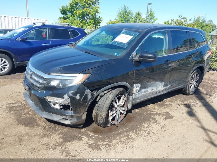 Vin: 5fnyf6h59hb063633, lot: 45742401, honda pilot ex-l 20172