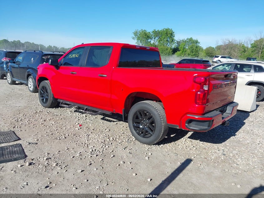 VIN 3GCPDBEK0NG628605 2022 CHEVROLET SILVERADO 1500 4WD  SHORT BED CUSTOM