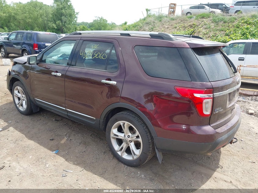 Vin: 1fmhk8f83bga65441, lot: 45742863, ford explorer limited 20113