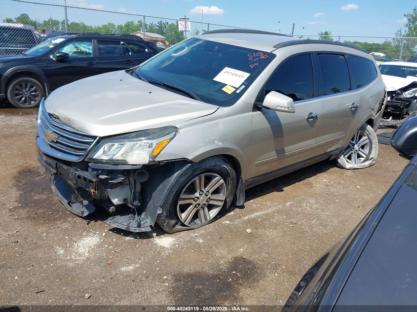 Vin: 1gnkvhkd6gj195641, lot: 45742922, chevrolet traverse 2lt 20162