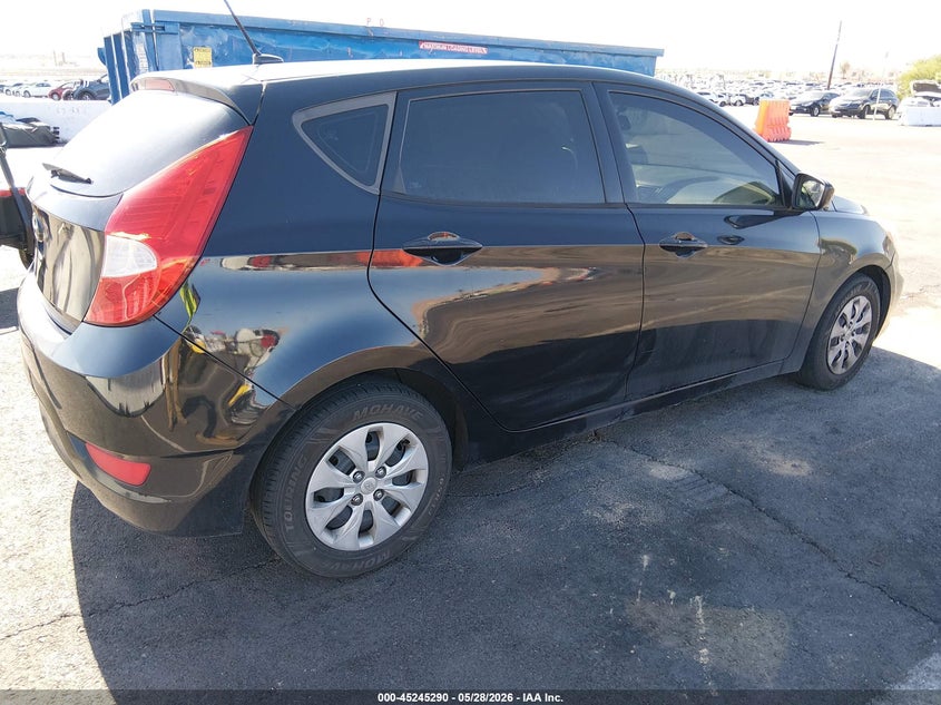 Vin: kmhct5ae9hu320039, lot: 45743093, hyundai accent se 20174