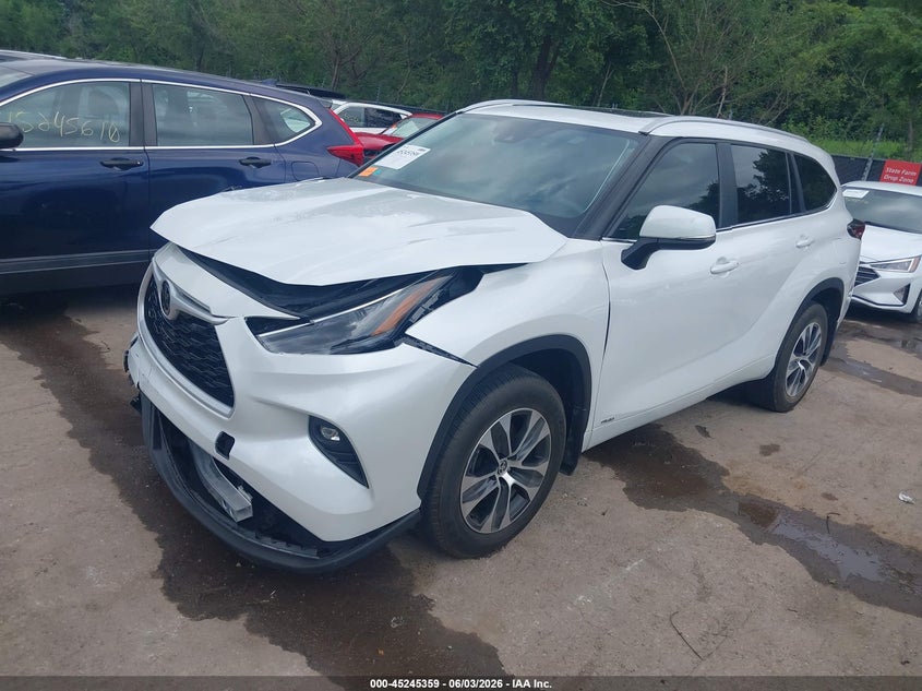 Vin: 5tdkbrch2ss677821, lot: 45743162, toyota highlander hybrid xle 20252