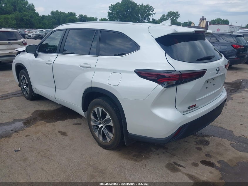 Vin: 5tdkbrch2ss677821, lot: 45743162, toyota highlander hybrid xle 20253