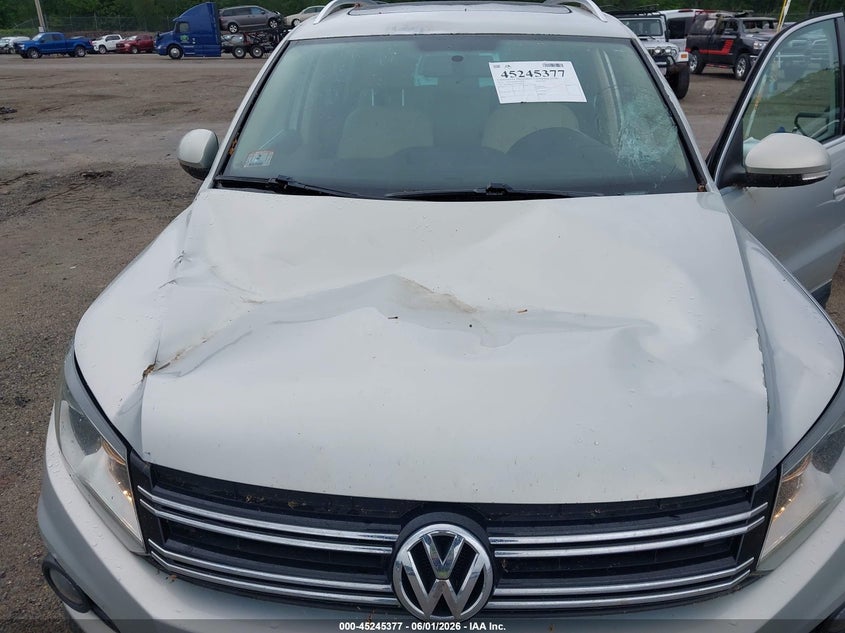2013 Volkswagen Tiguan Se VIN: WVGBV7AX7DW540104 Lot: 45245377