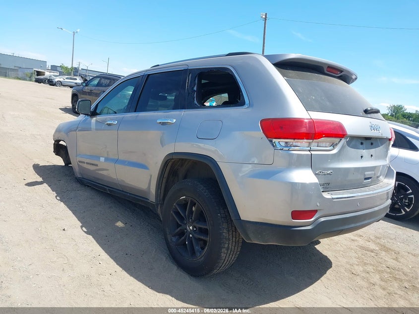Vin: 1c4rjfbg7hc852888, lot: 45743218, jeep grand cherokee limited 4x4 20173