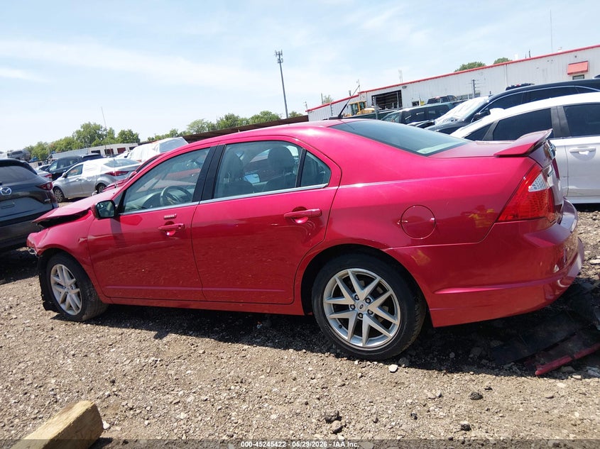 2012 Ford Fusion 2.5 Sel red Lot 111045245422 Vin 3FAHP0JA2CR435733