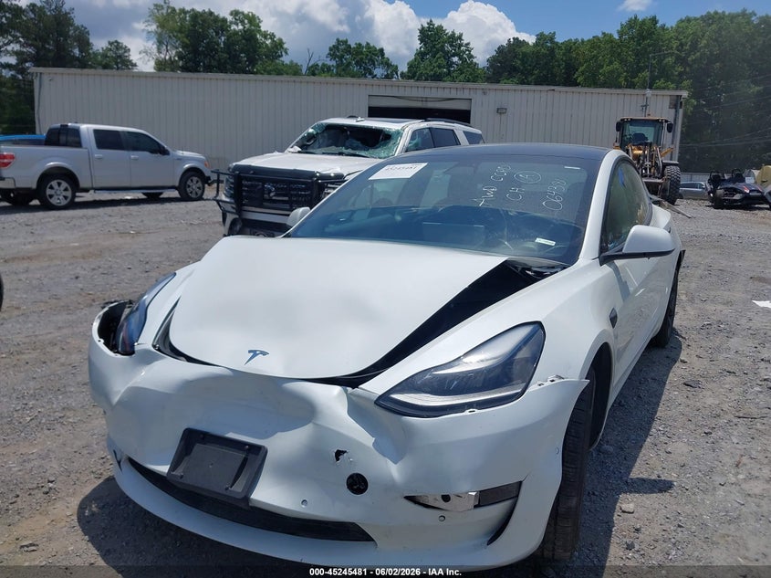 Vin: 5yj3e1ea8mf064381, lot: 45743284, tesla model 3 standard range plus rear-wheel drive 20212