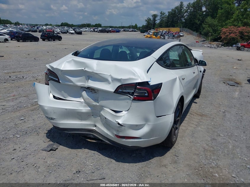 Vin: 5yj3e1ea8mf064381, lot: 45743284, tesla model 3 standard range plus rear-wheel drive 20214